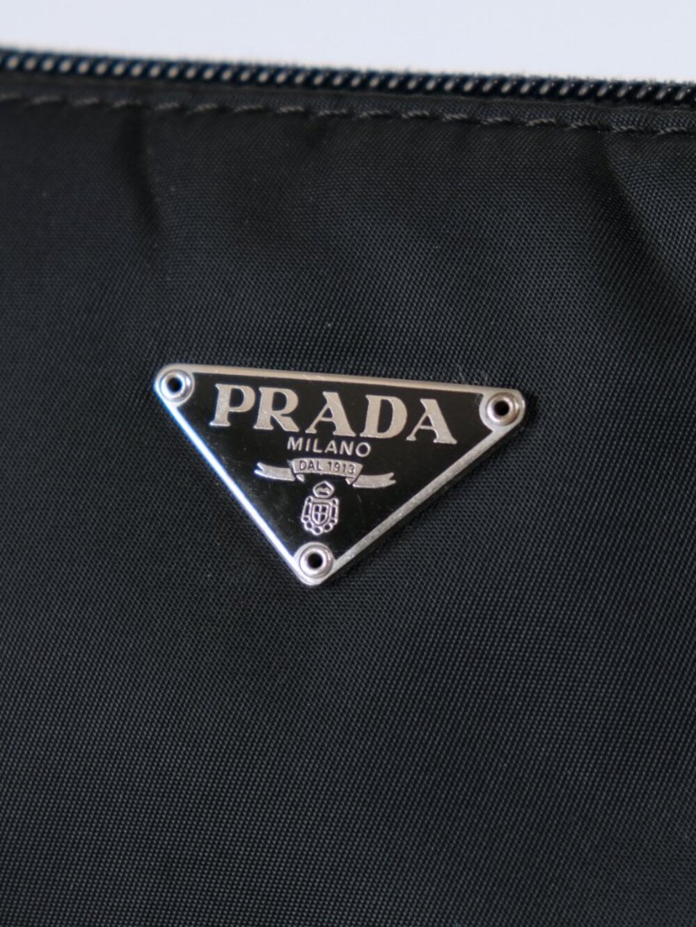 Prada Y2K Archival Tessuto Nylon Shoulder Bag, Baguette, Black - Picture 2 of 15